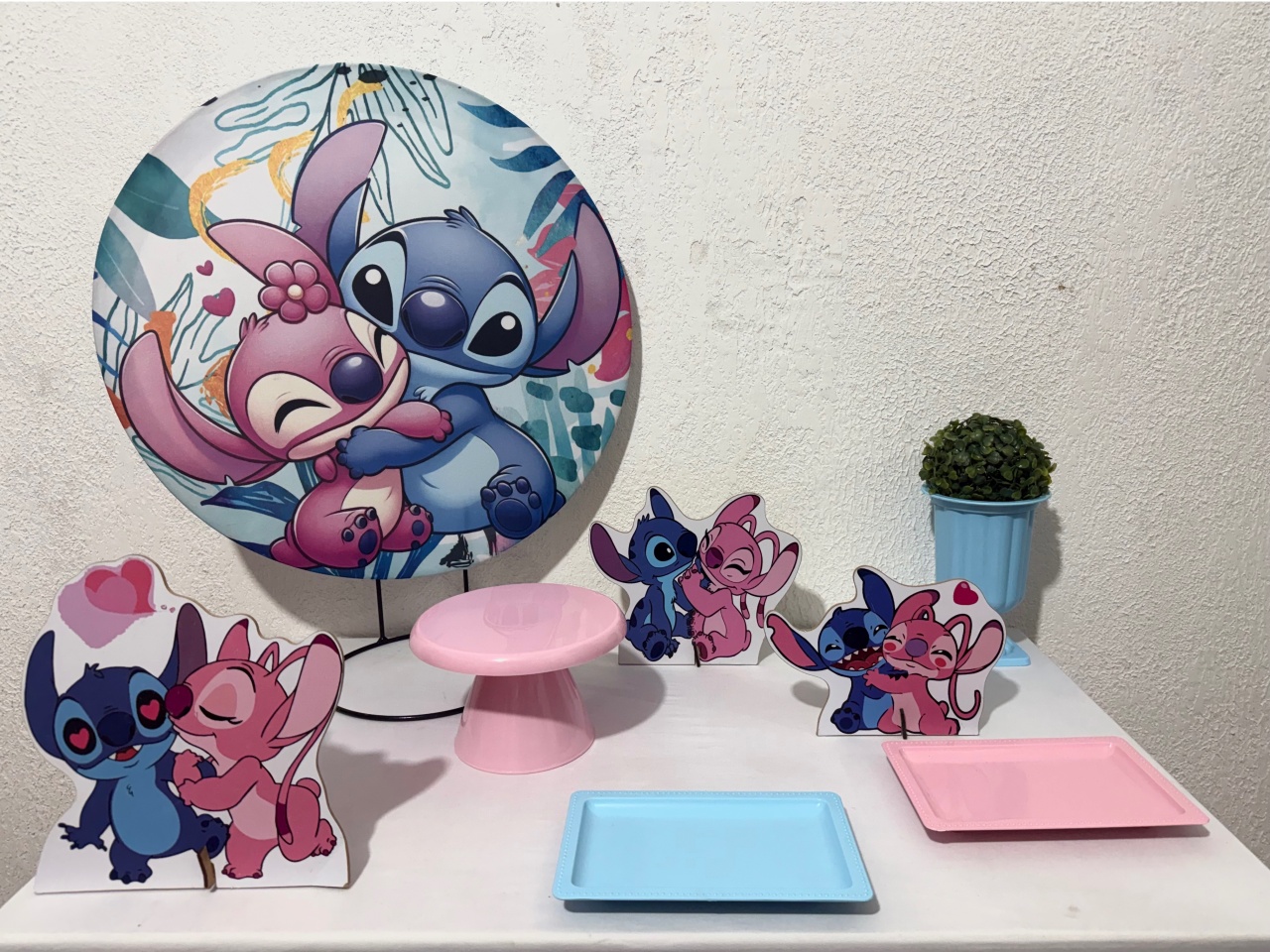 Stitch E Angel Kit de Mesa - Mundo dos Sonhos