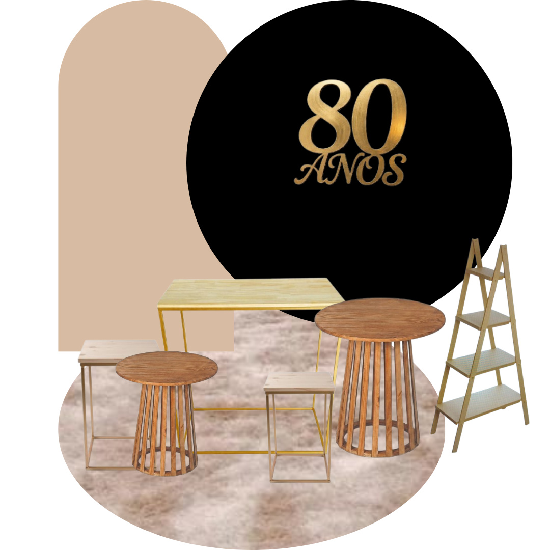 80 Anos Kit 3/1 - Festive Decora 
