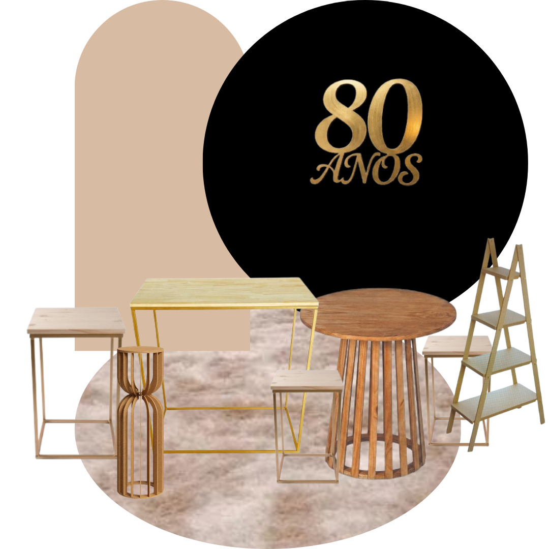 80 Anos Kit 3/2 - Festive Decora 