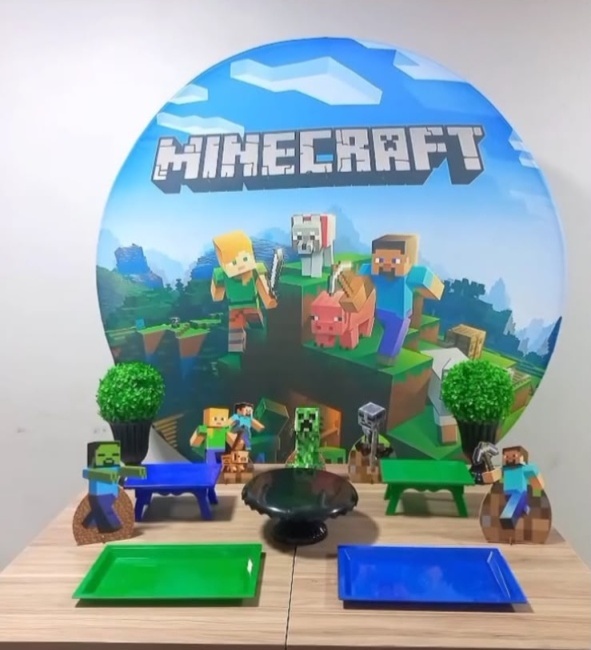 Minecraft -.Bronze - D´Coração Festaria
