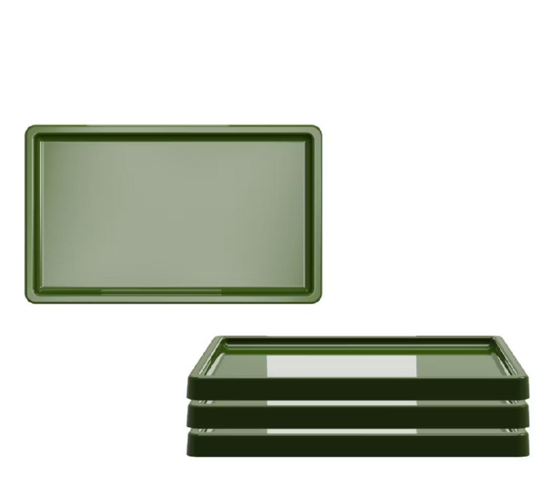Bandeja Retangular Verde Militar - D´Coração Festaria