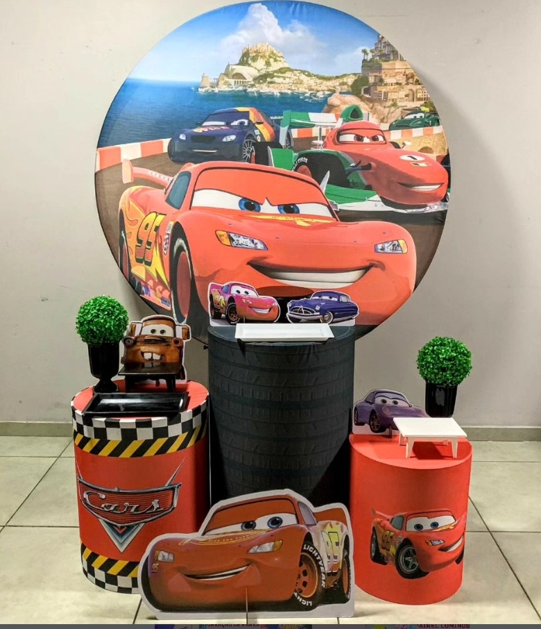 Carros Disney - Prata - D´Coração Festaria