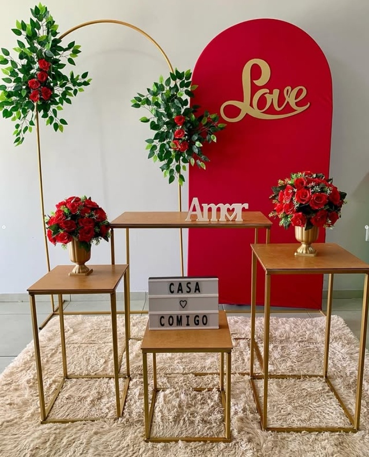 Composição Pedido de Casamento - D´Coração Festaria