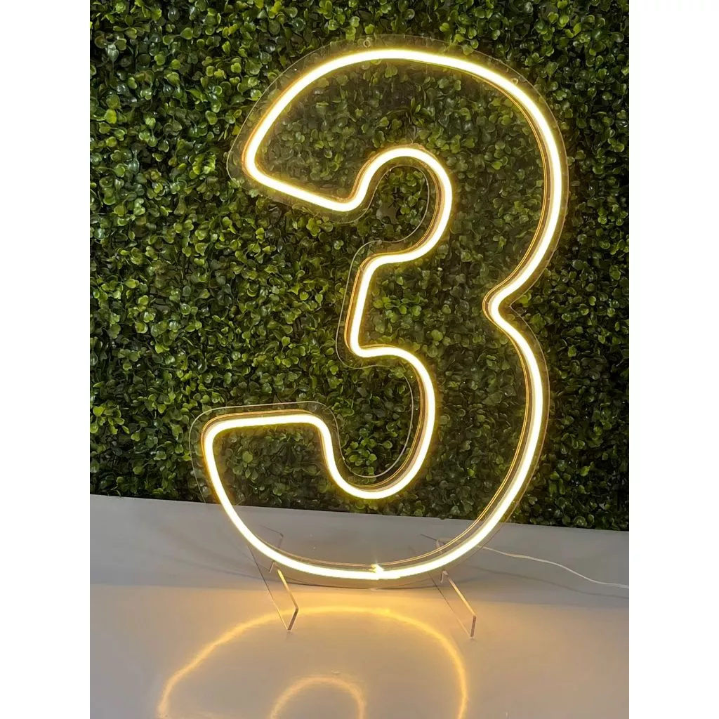 Número 3 de Led Quente - D´Coração Festaria