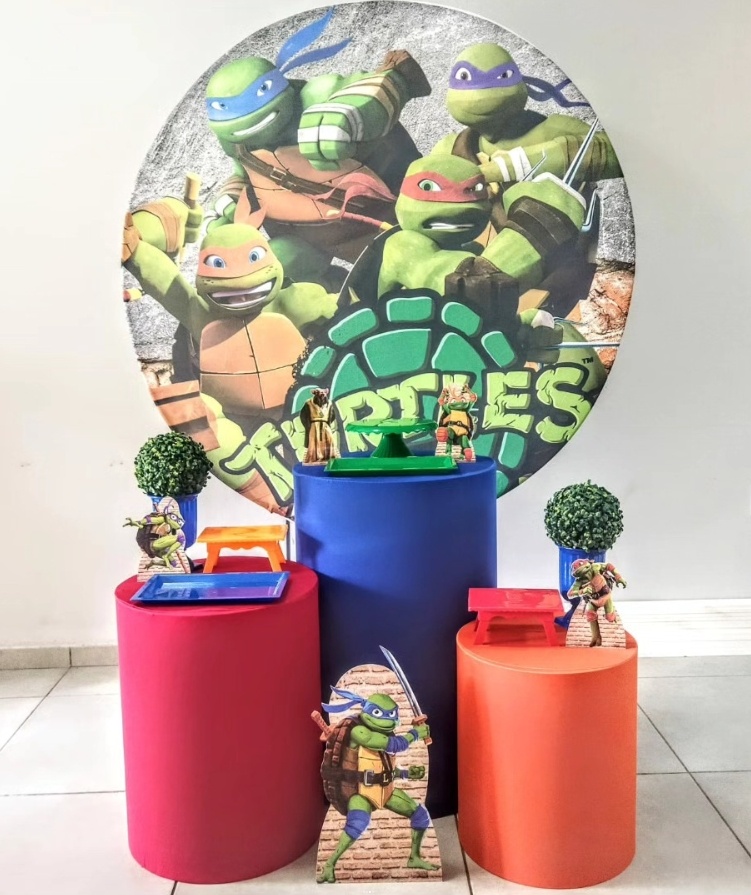 Tartarugas Ninjas - Prata - D´Coração Festaria