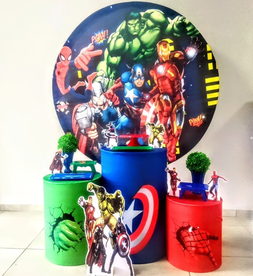 Vingadores-Prata - D´Coração Festaria