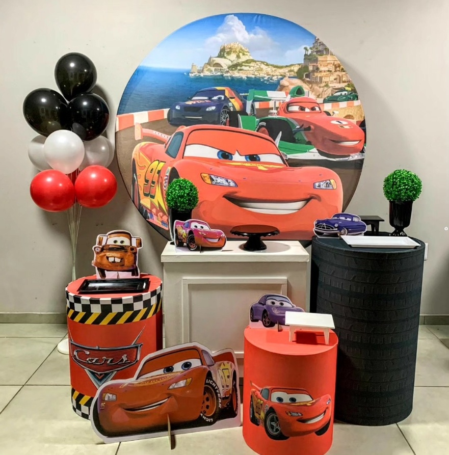 Carros Disney - Ouro - D´Coração Festaria