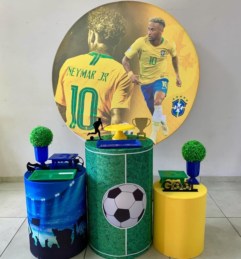 Neymar Junior - Prata - D´Coração Festaria