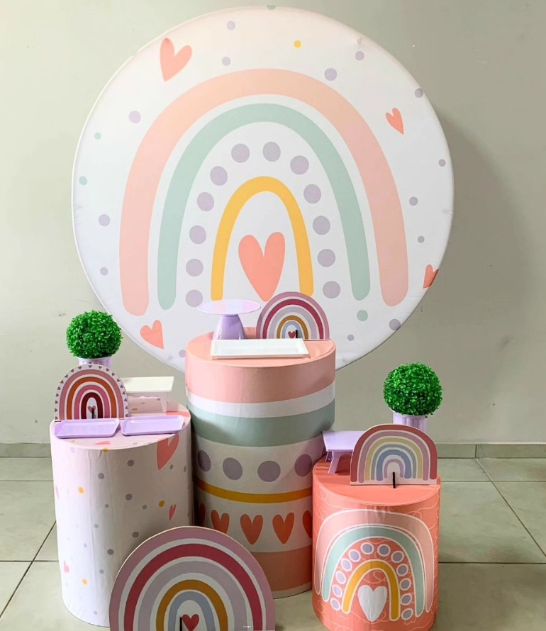 Arco Iris Boho - Prata - D´Coração Festaria