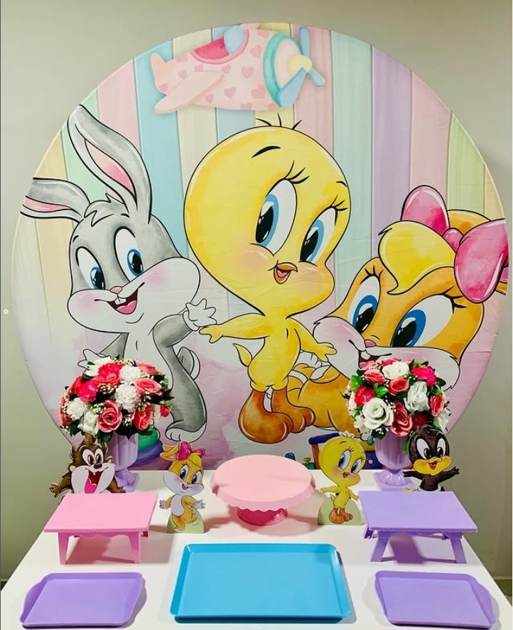 Baby Looney Tunes Menina-.Bronze - D´Coração Festaria