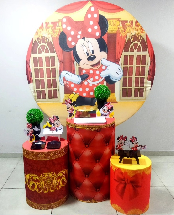 Minnie Realeza-Prata - D´Coração Festaria