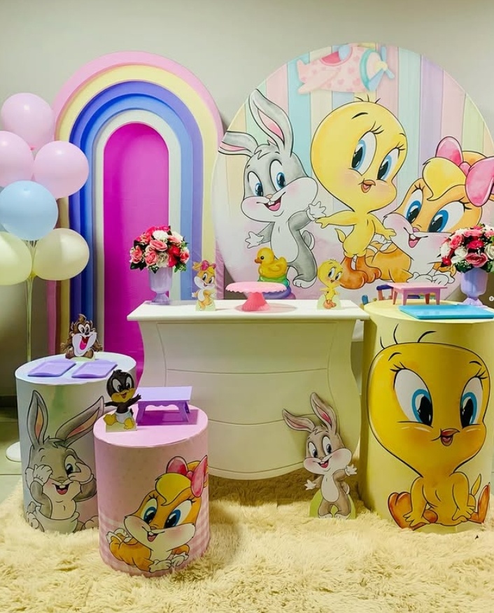 Baby Looney Tunes Menina - Diamante - D´Coração Festaria