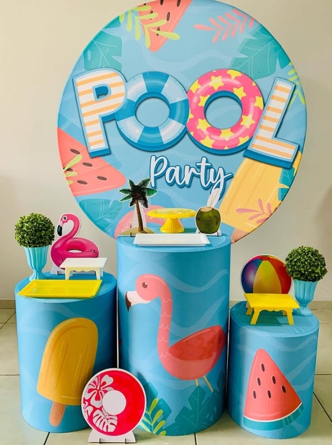 Pool Party - Prata - D´Coração Festaria