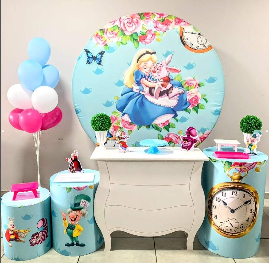 Alice No Pais das Maravilhas-Ouro - D´Coração Festaria