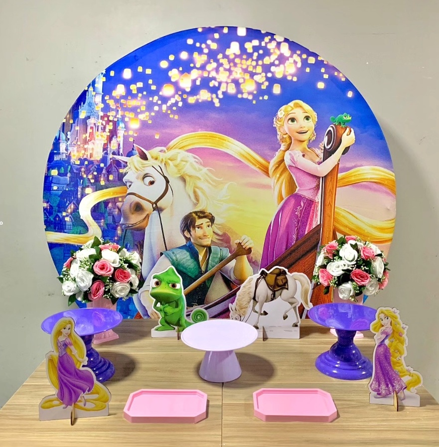 Rapunzel-Bronze - D´Coração Festaria
