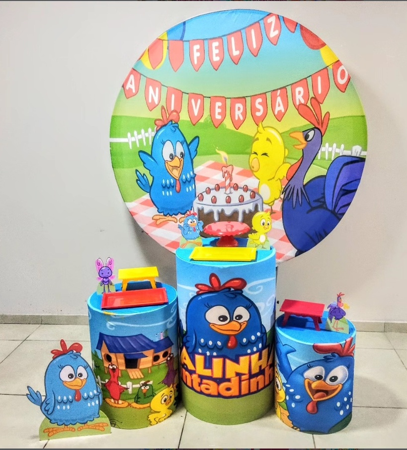 Galinha Pintadinha-Prata - D´Coração Festaria