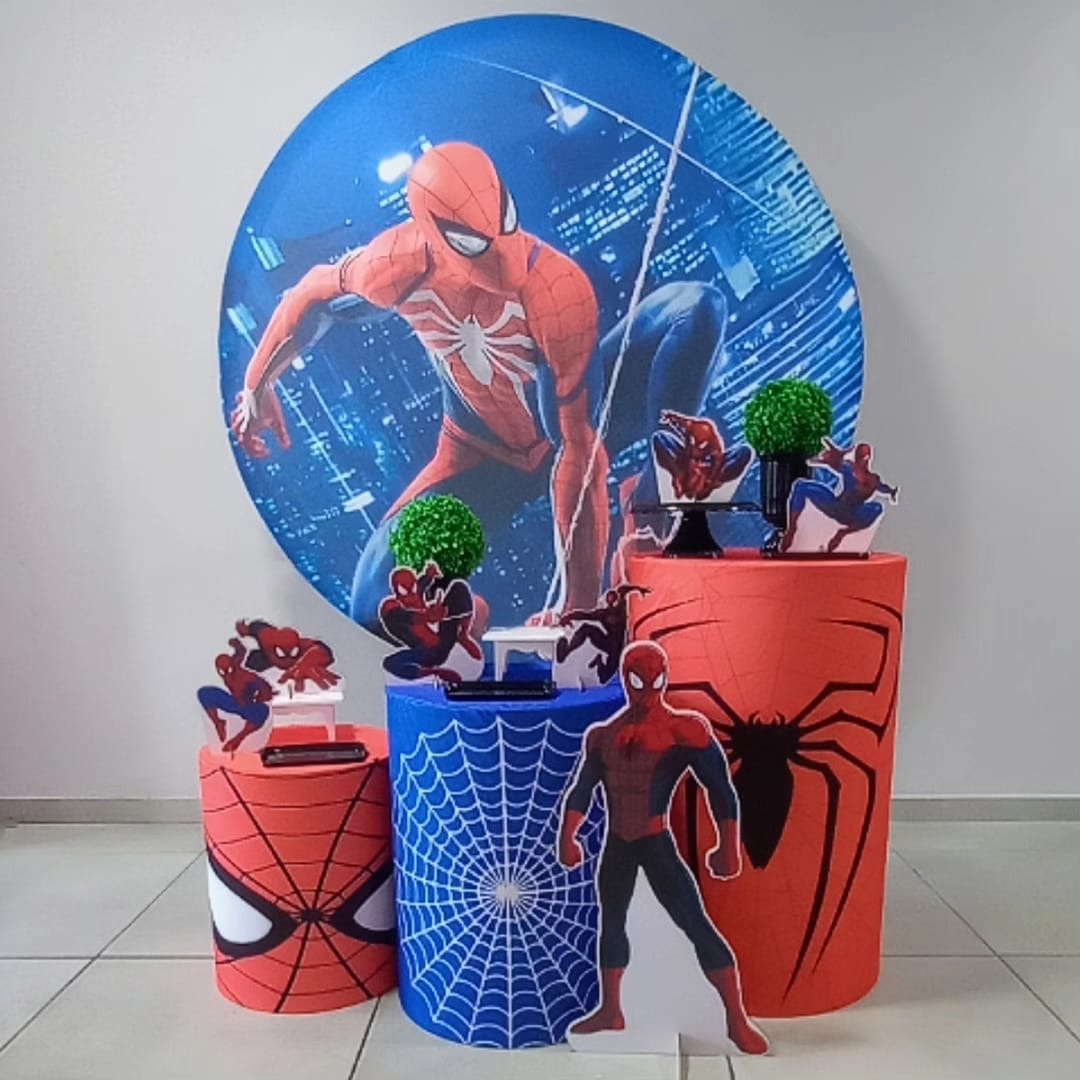 Homem Aranha-Prata - D´Coração Festaria