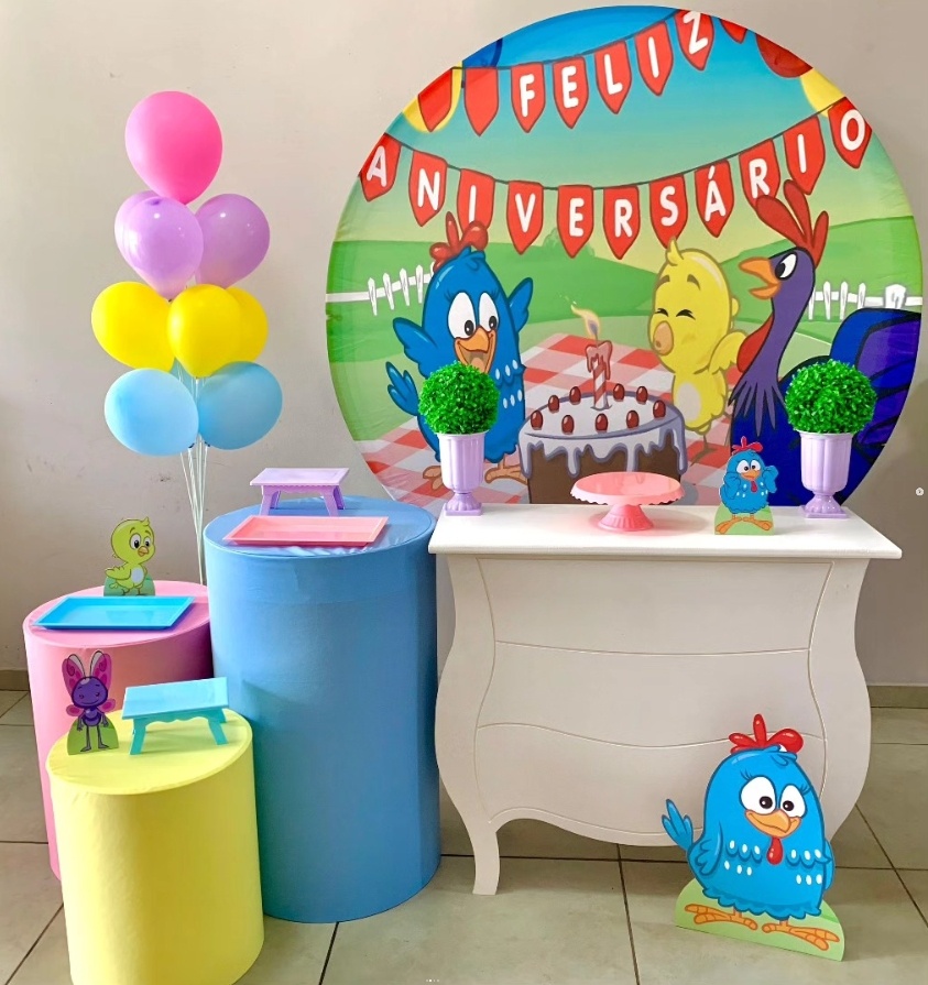 Galinha Pintadinha Menina-Ouro - D´Coração Festaria