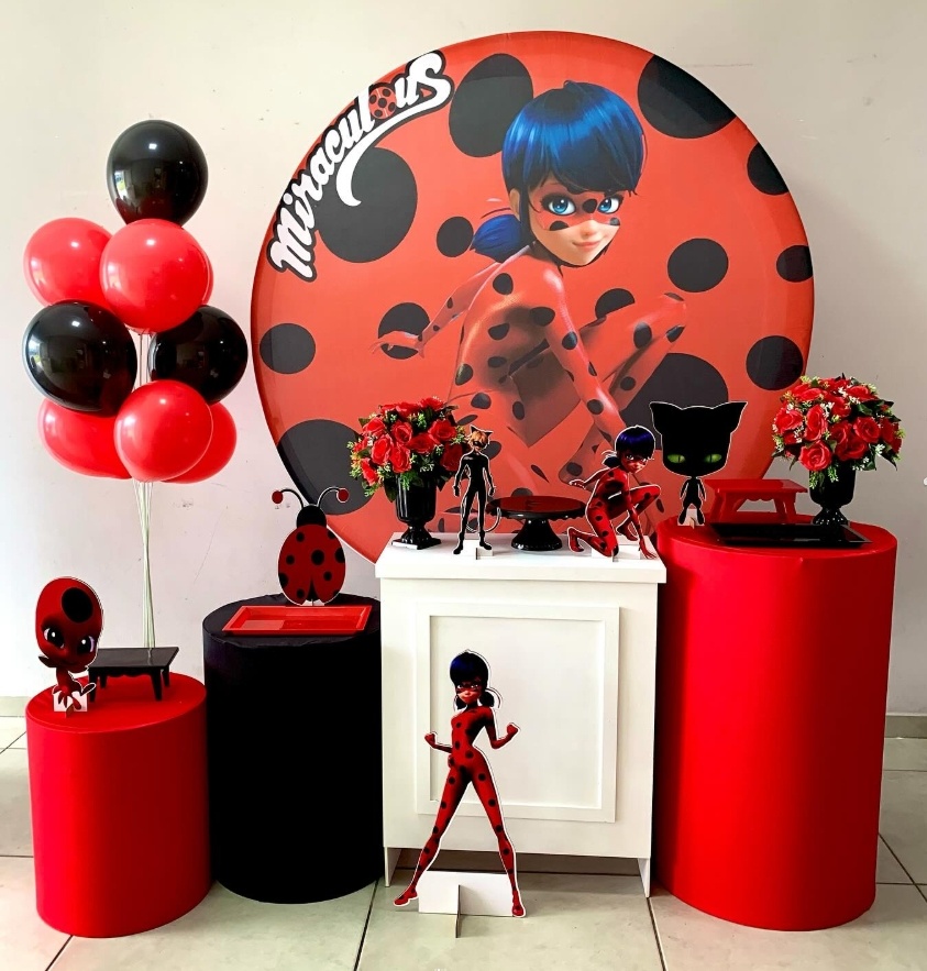 Miraculous/Ladybug - Ouro - D´Coração Festaria