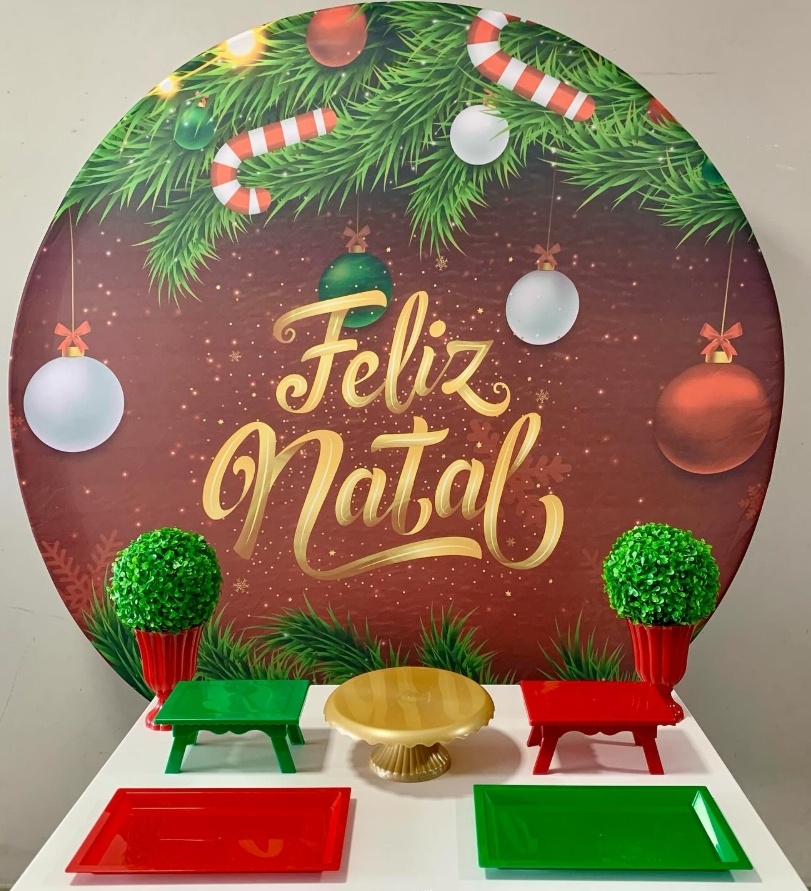 Natal Verde -.Bronze - D´Coração Festaria