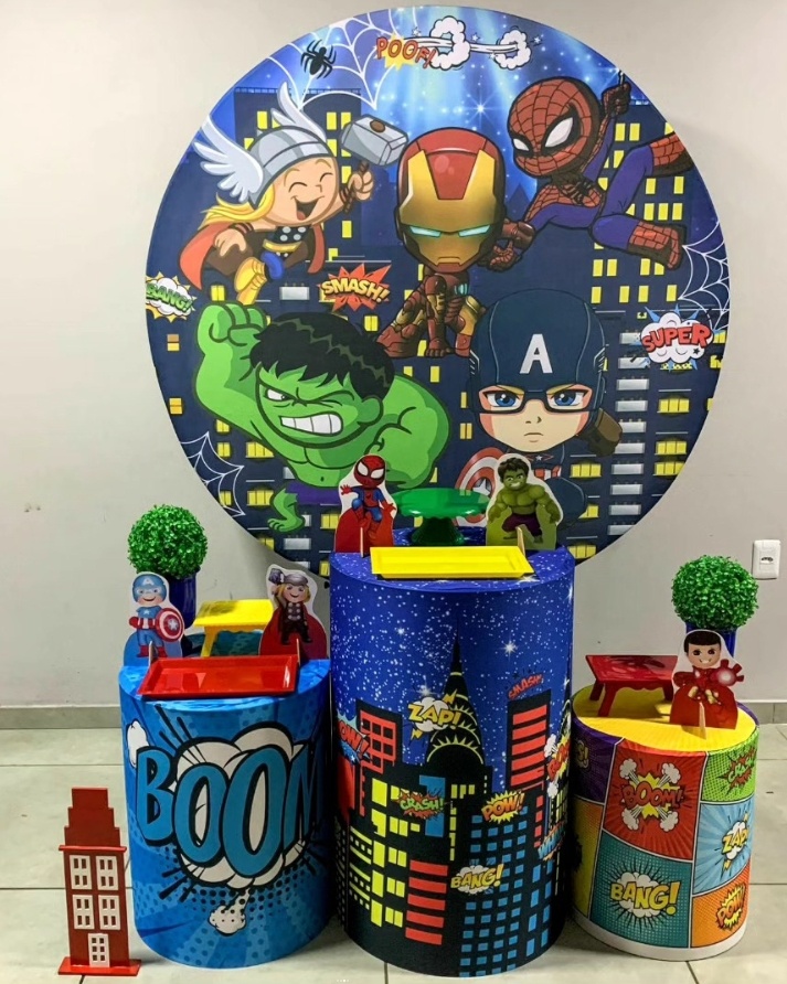 Vingadores Baby-Prata - D´Coração Festaria