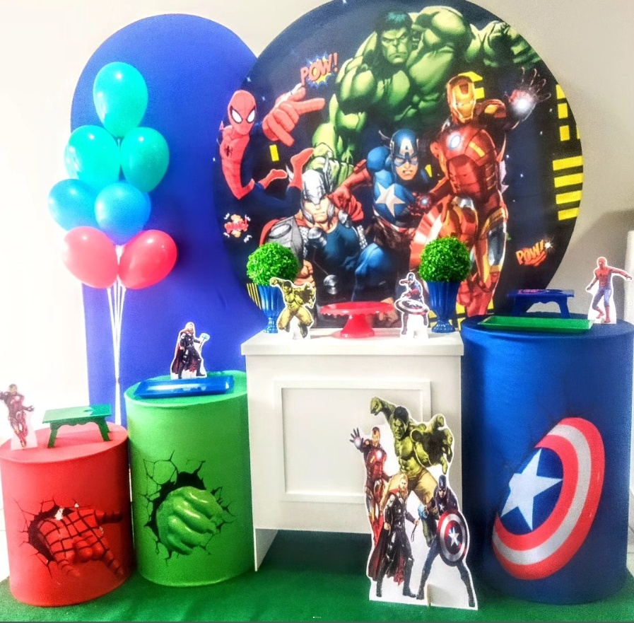 Vingadores-Diamante - D´Coração Festaria