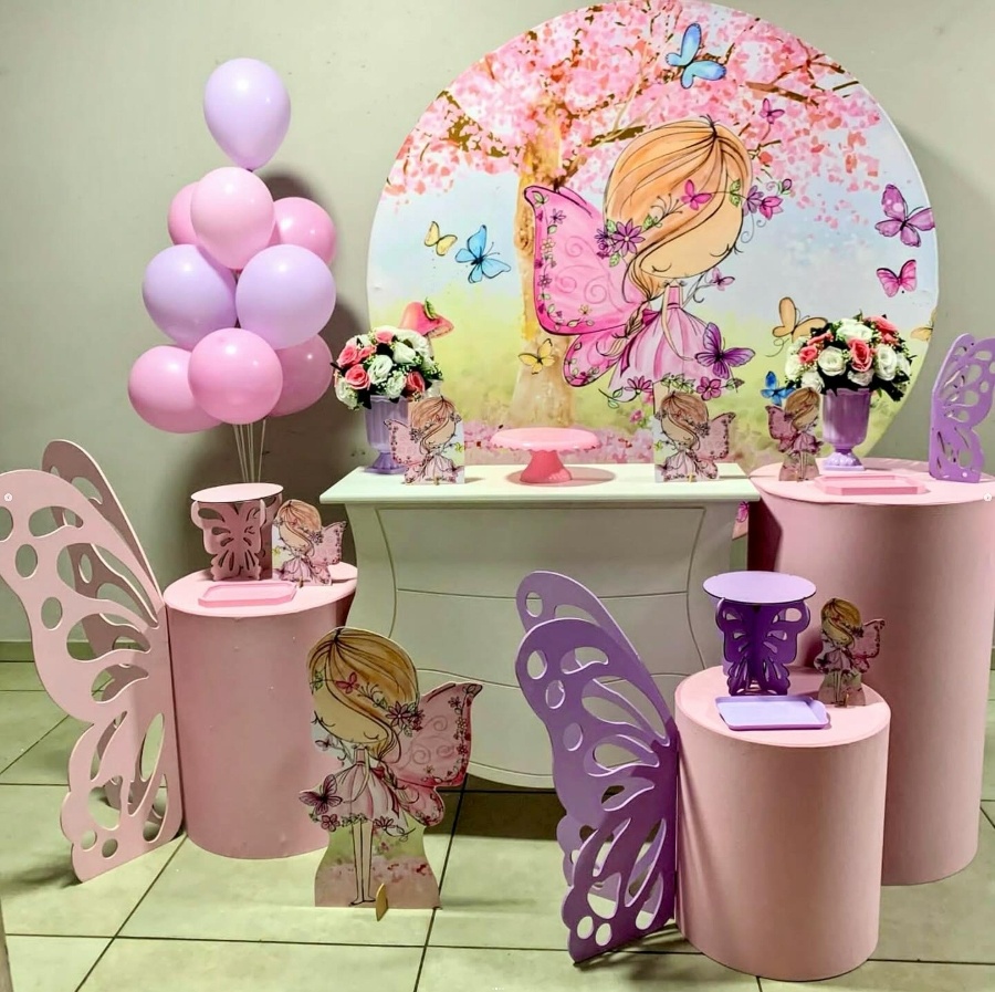 Fada Rosa - Ouro - D´Coração Festaria