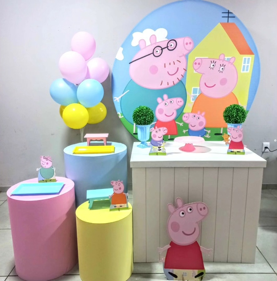 Peppa Pig Menina - Ouro - D´Coração Festaria