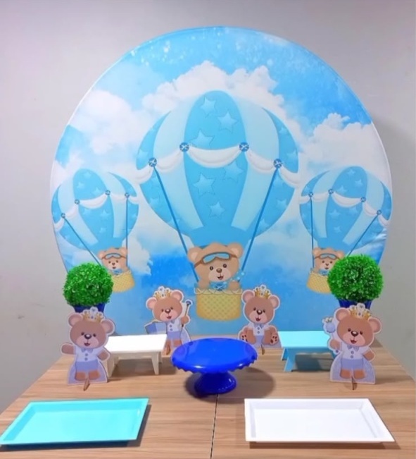 Ursinho Azul -.Bronze - D´Coração Festaria
