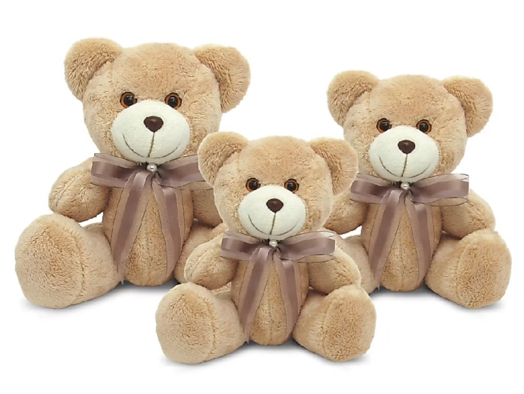 Trio Ursinhos Caramelo - D´Coração Festaria
