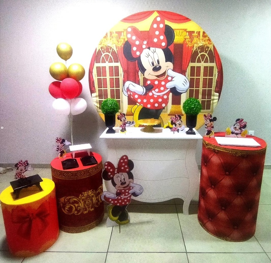 Minnie Realeza-Ouro - D´Coração Festaria