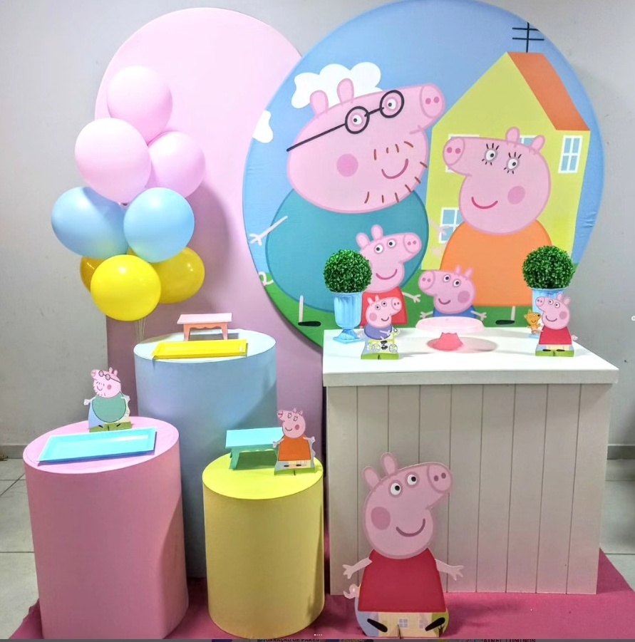 Peppa Pig Menina - Diamante - D´Coração Festaria