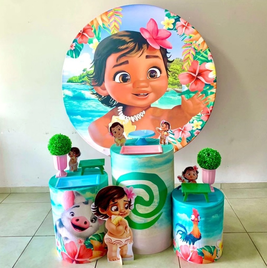 Moana Baby-Prata - D´Coração Festaria