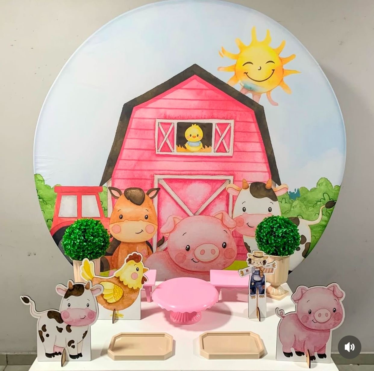 Fazendinha Menina.-Bronze - D´Coração Festaria