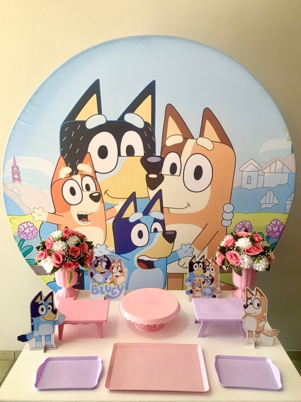 Bluey E Bingo Menina.-Bronze - D´Coração Festaria