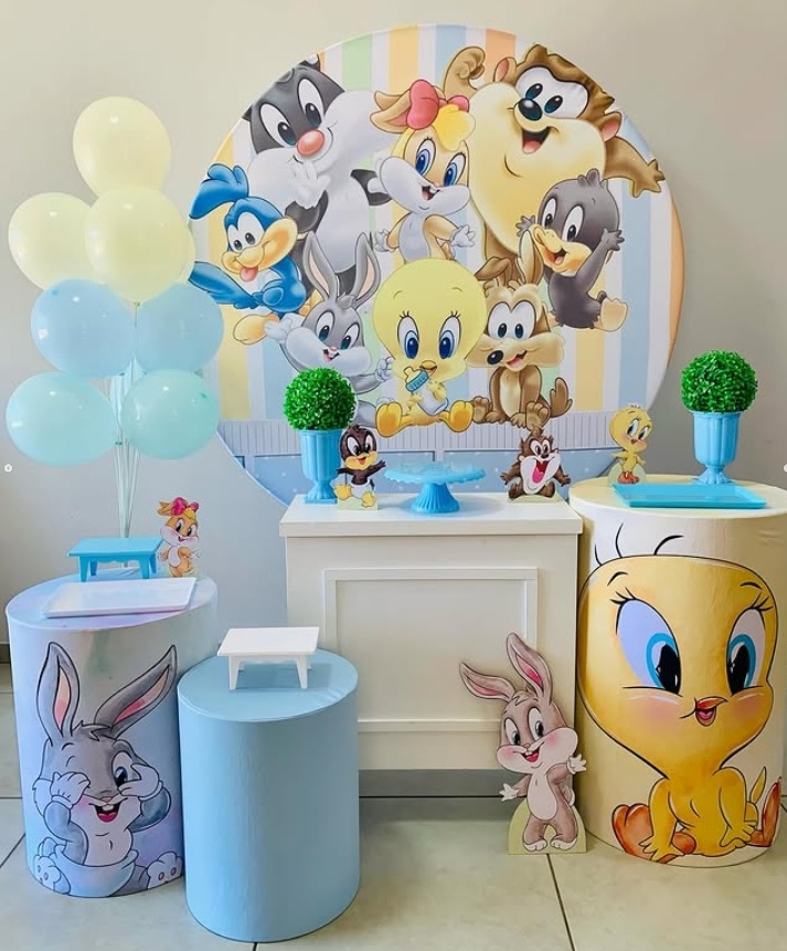 Baby Looney Tunes - Ouro - D´Coração Festaria
