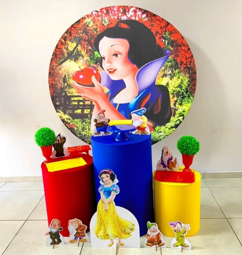 Branca de Neve-Prata - D´Coração Festaria