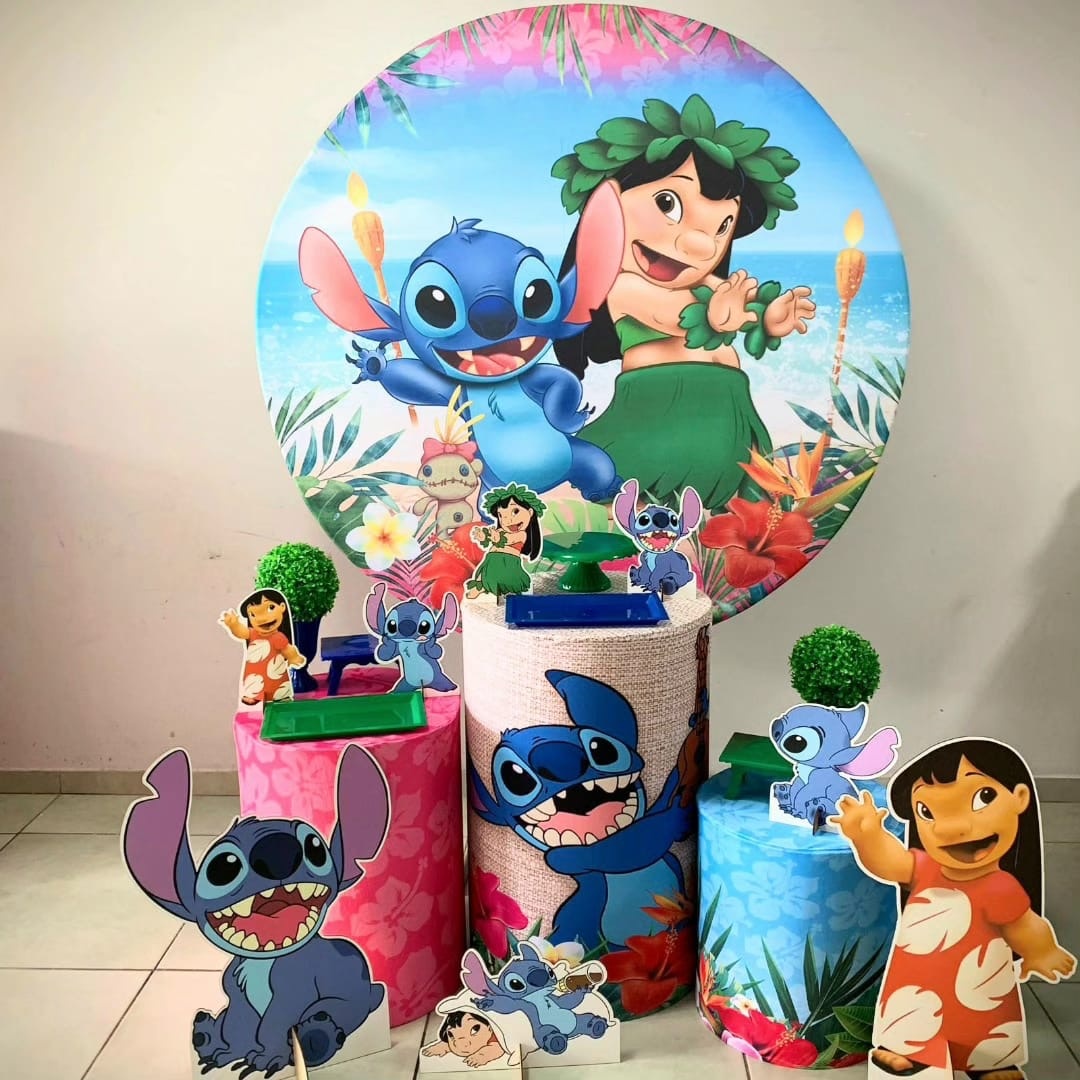 Lilo E Stitch-Prata - D´Coração Festaria