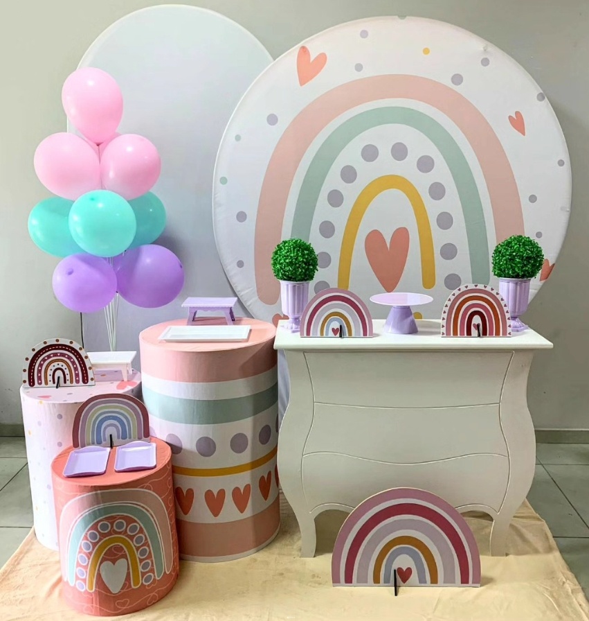 Arco Iris Boho - Diamante - D´Coração Festaria