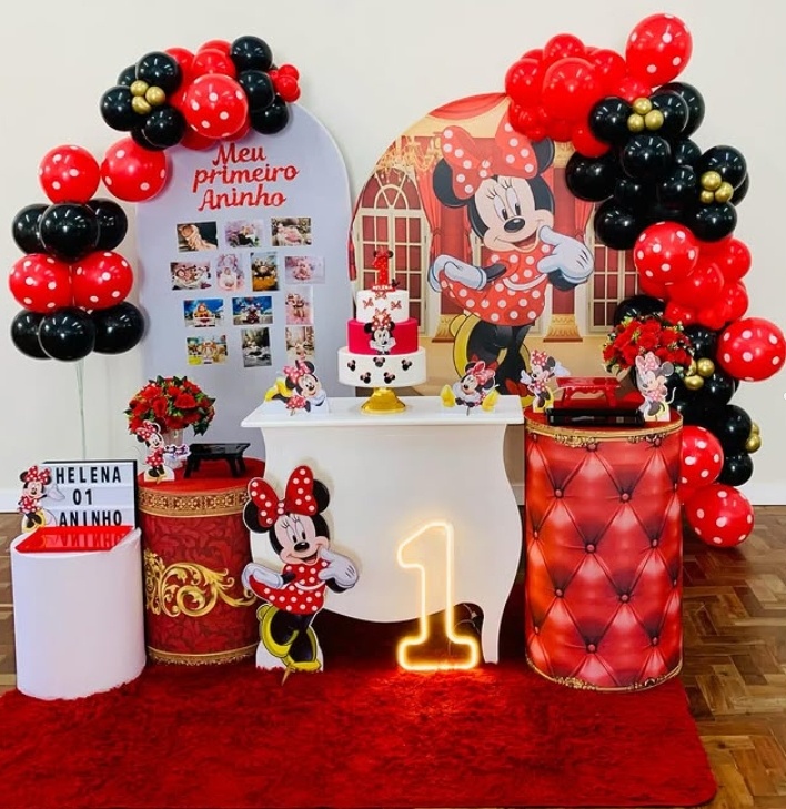 Composição Minnie Vermelha - D´Coração Festaria