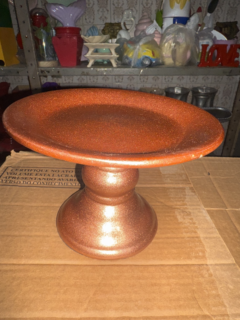 Boleira Louça Rose Gold - Patricia Pessoa Leonel Barbosa 