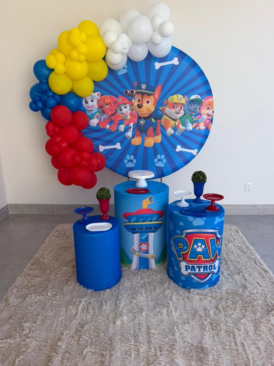 Patrulha Canina Azul Baloes - olivermartinseventos
