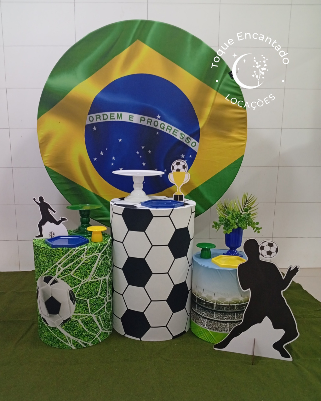 Kit Padrão - Bandeira Do Brasil - Toque Encantado Locações