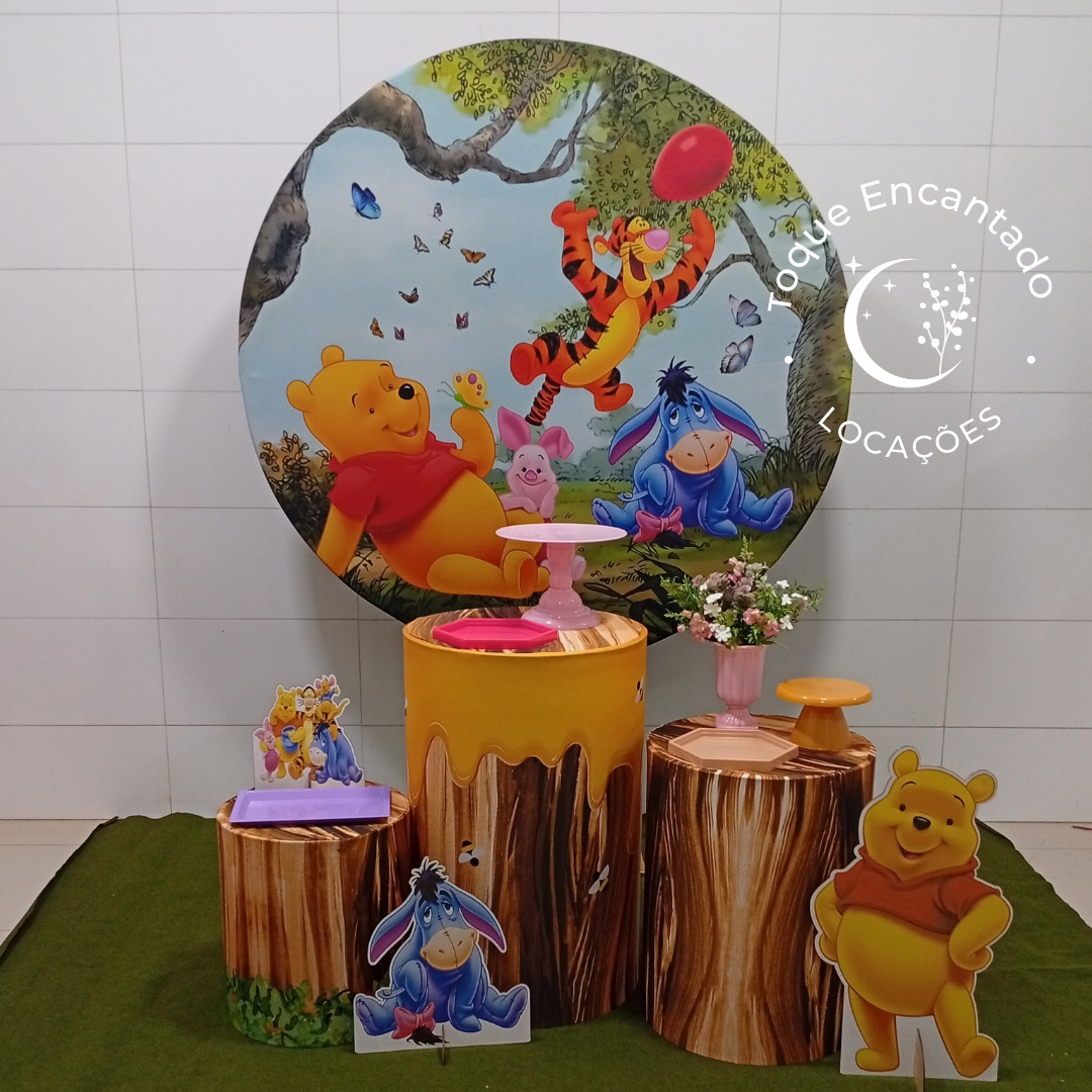 Kit Padrão - Ursinho Pooh Menina - Toque Encantado Locações