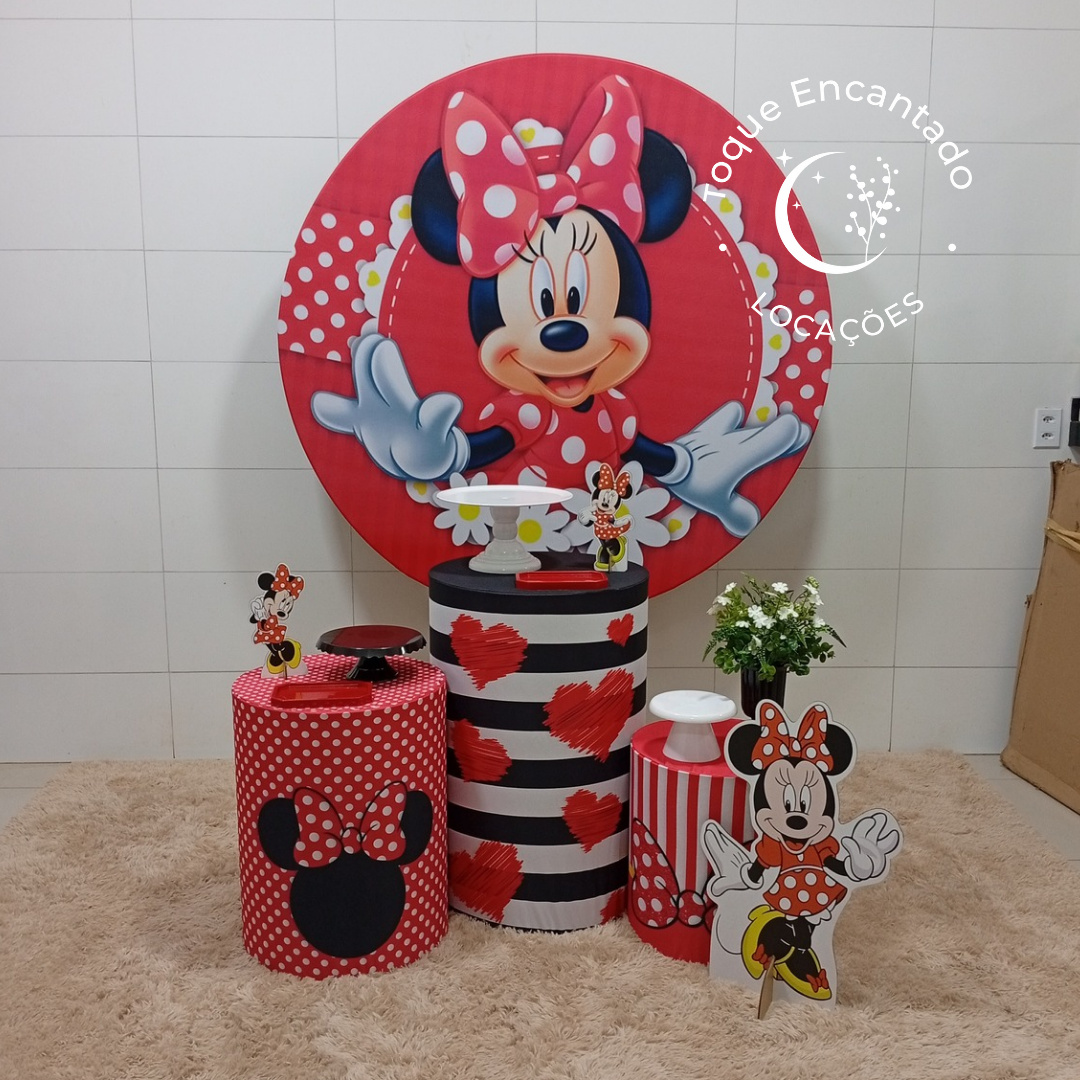 Kit Padrão - Minnie Vermelha - Toque Encantado Locações
