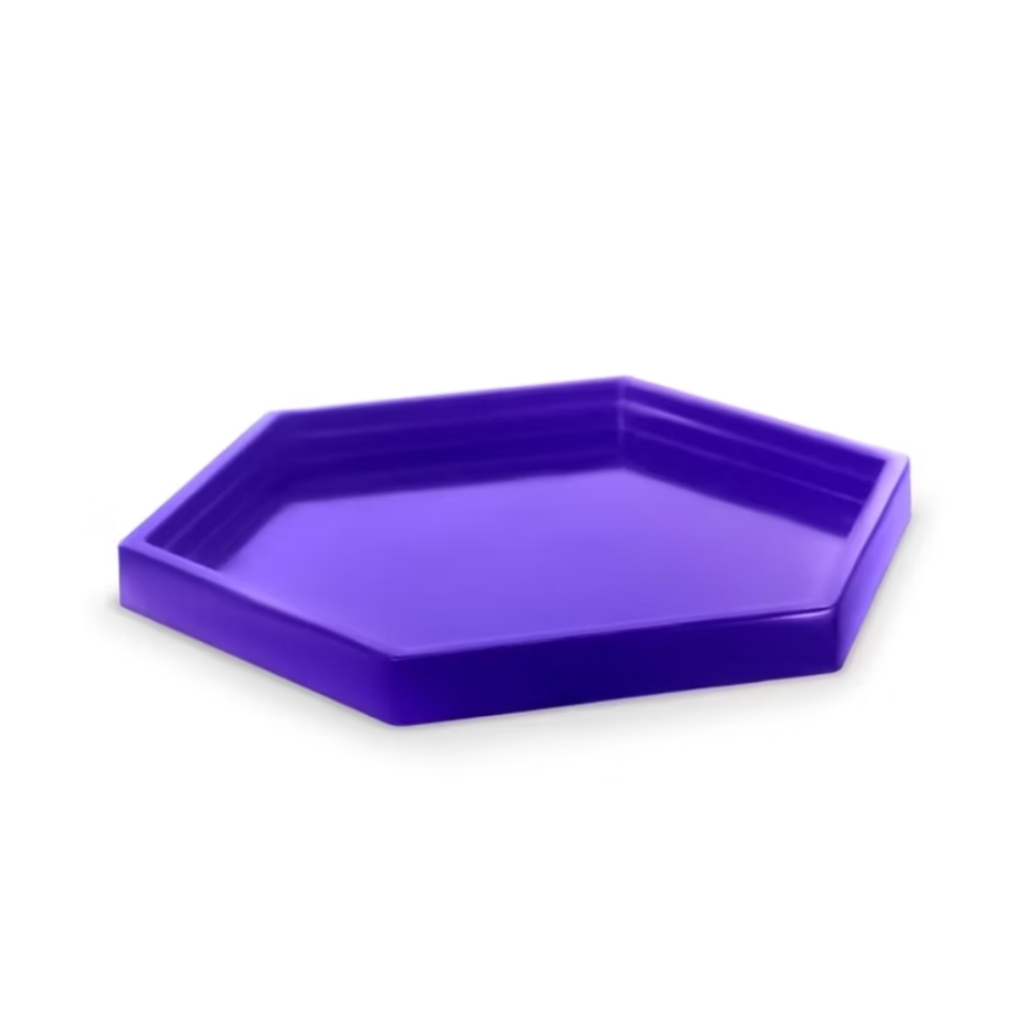 Bandeja Sextavada - Roxo - Debora Conceição Rangel 