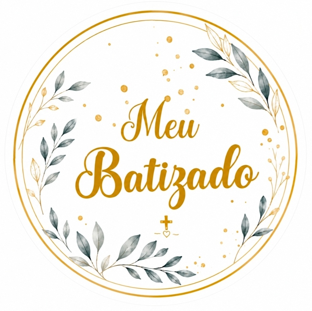 Capa Redonda 50X50 - Meu Batizado - Debora Conceição Rangel 