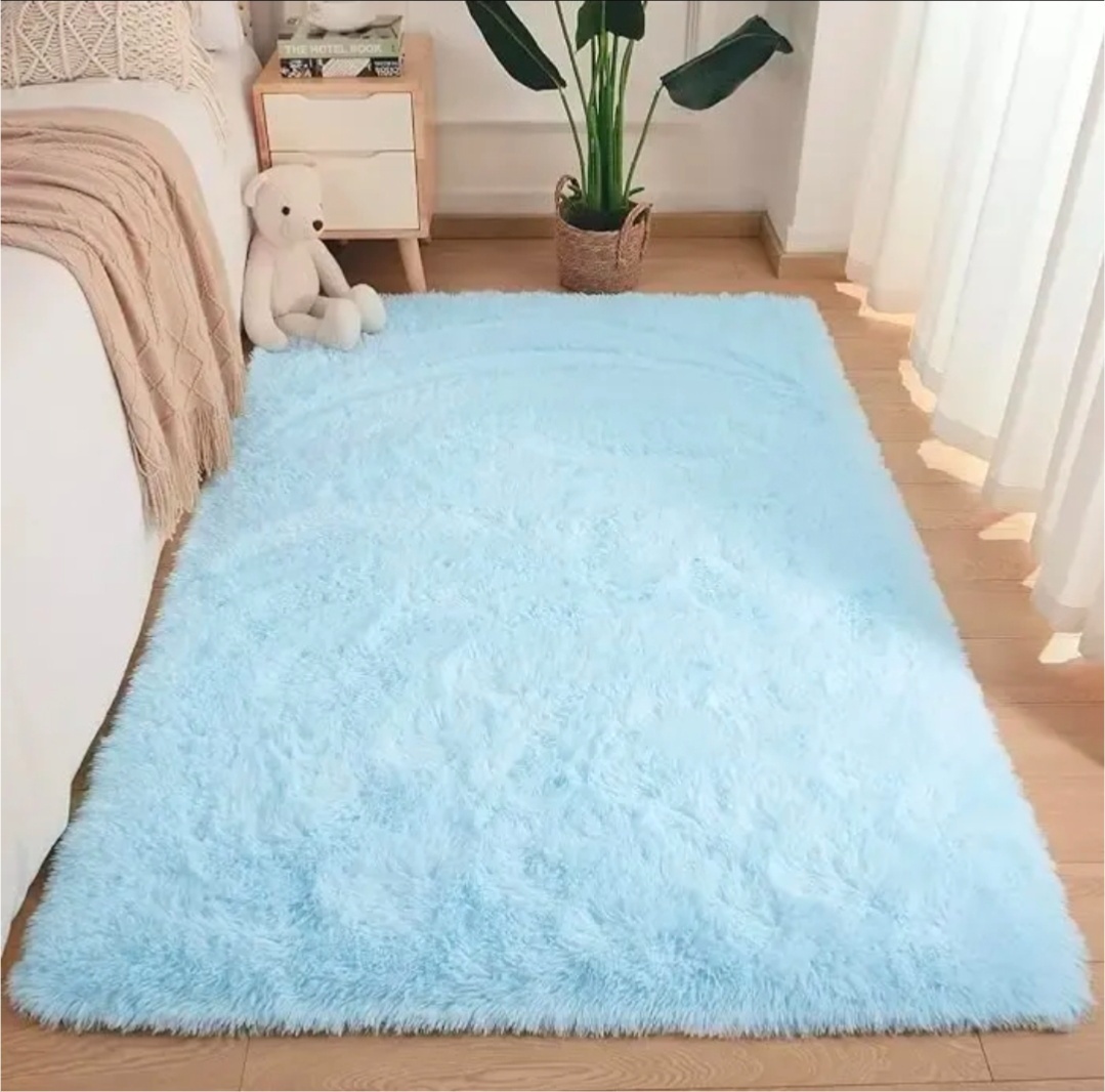 Tapete Felpudo 2,00X1,50 - Azul Claro - Debora Conceição Rangel 