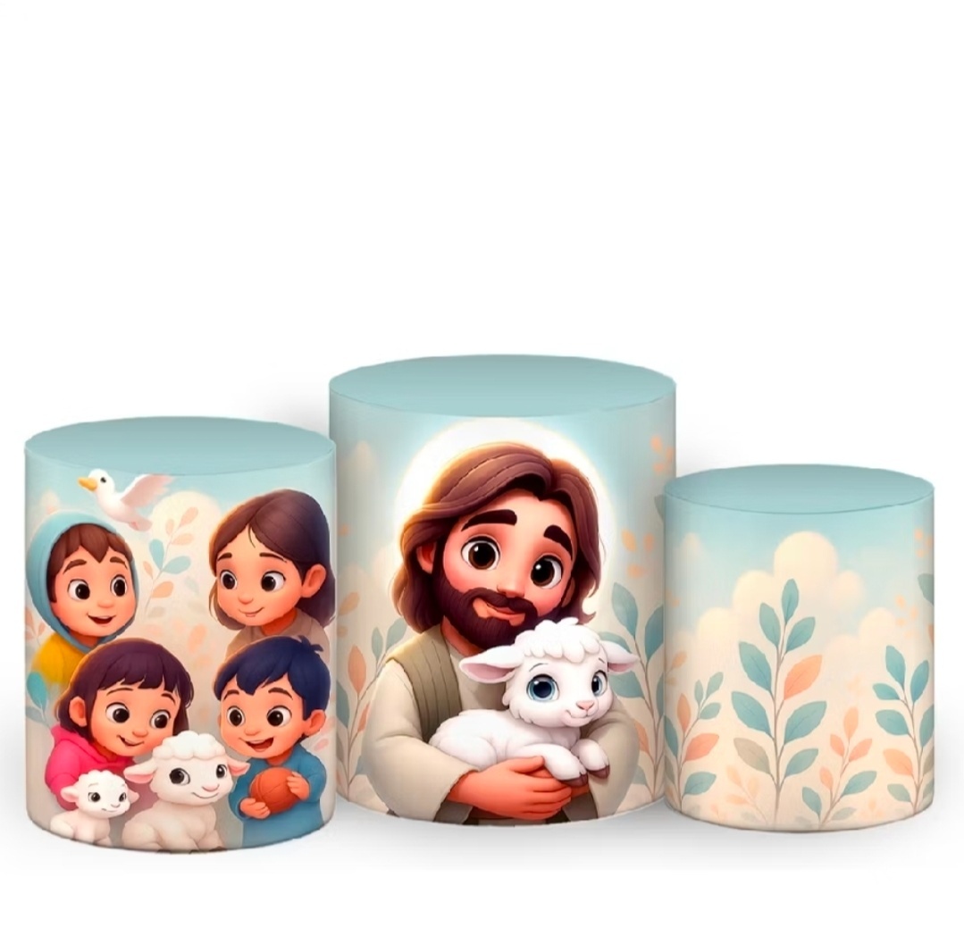 Capa Para Cilindros - Jesus E As Crianças - Debora Conceição Rangel 