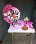Mini Arco de Balão de Mesa - 3 Cores+ Balão Flor E Bubble - imagem 2